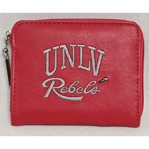 Vintage UNLV Runnin Rebs Red Women's small Wallet NCAA‎ College Las Vegas